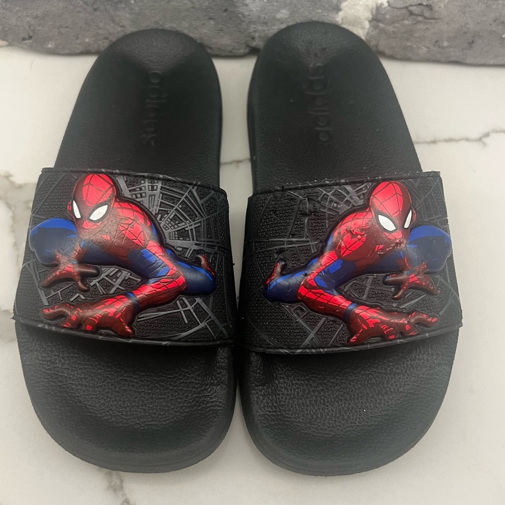 Marvel x Adidas Spiderman Slides Size 1 Smoke free home